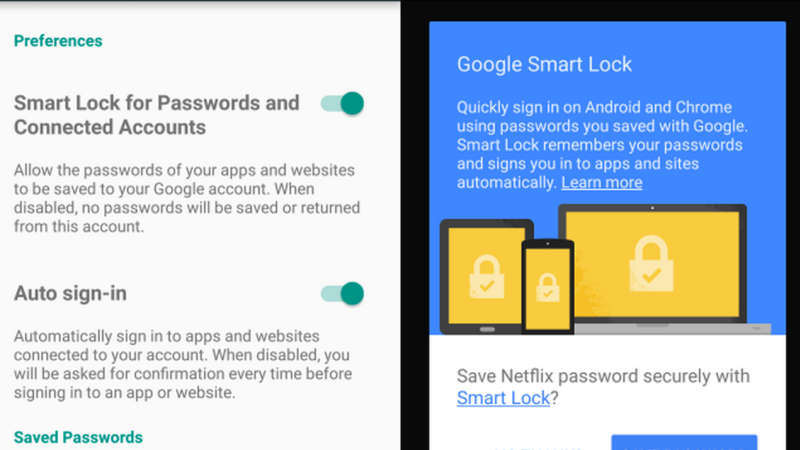 google smart lock on android